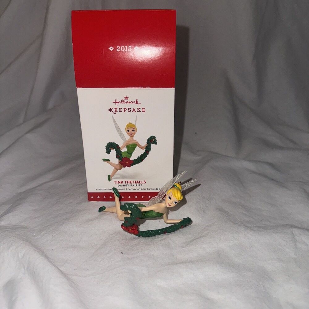 2015 Hallmark Keepsake TINK THE HALLS Ornament DISNEY FAIRIES Tinker Bell MIB